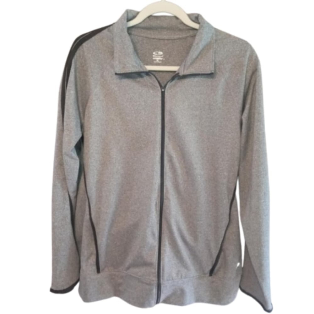 Champion Gray and Black Duo Dry Athletic Jacket